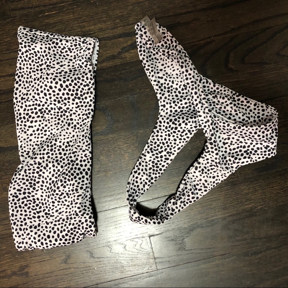 Black and white bikini